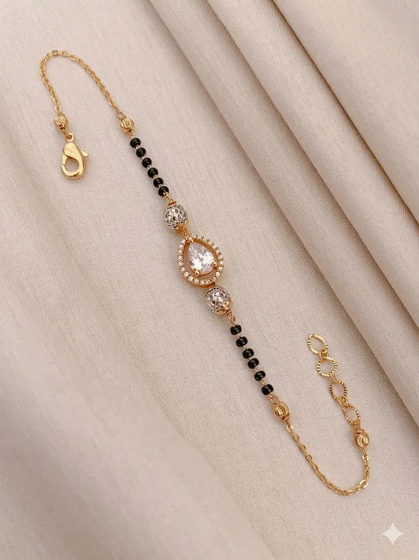 Pear-Cut_Mangalsutra_Bracelet