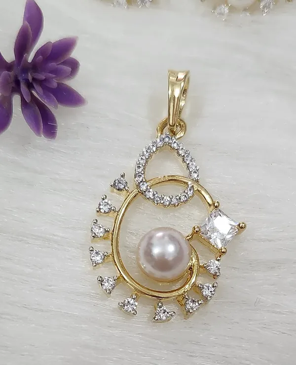 Pearl_&_American_Diamond_"Celestial_Swirl"_Pendant_Set