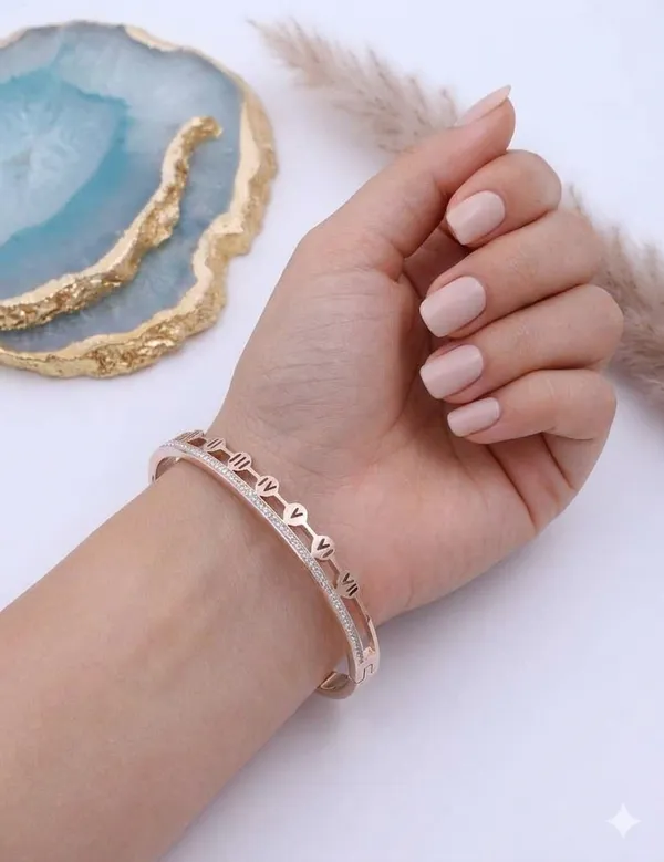 Rose_Gold-Plated_Roman_Numeral_Double_Band_Bangle