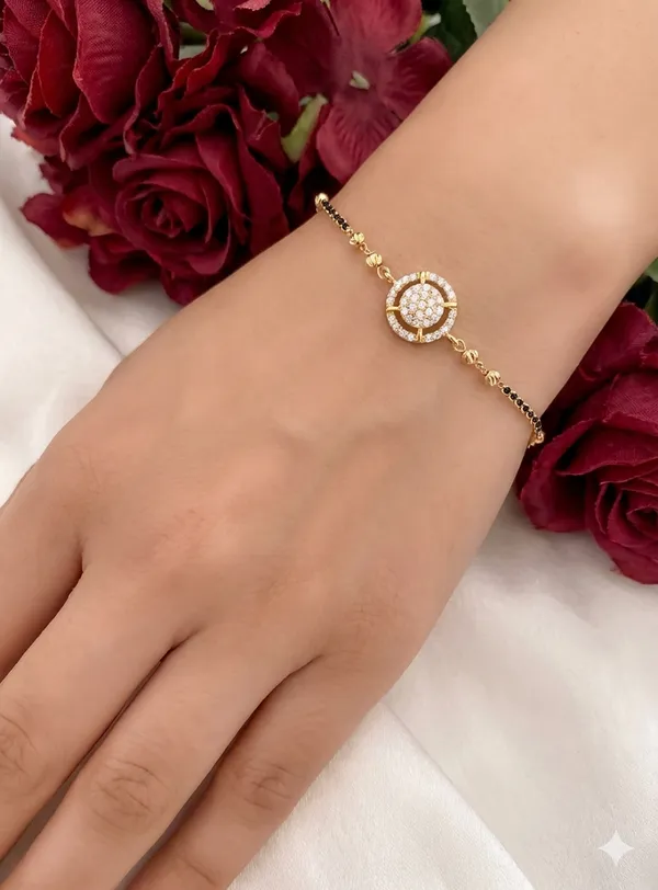 Round_Halo_Mangalsutra_Bracelet