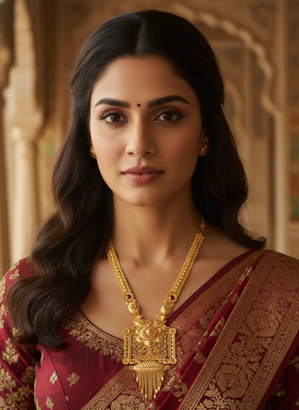 1_GM_Gold_Plated_Mandira_Long_Rani_Haar_set