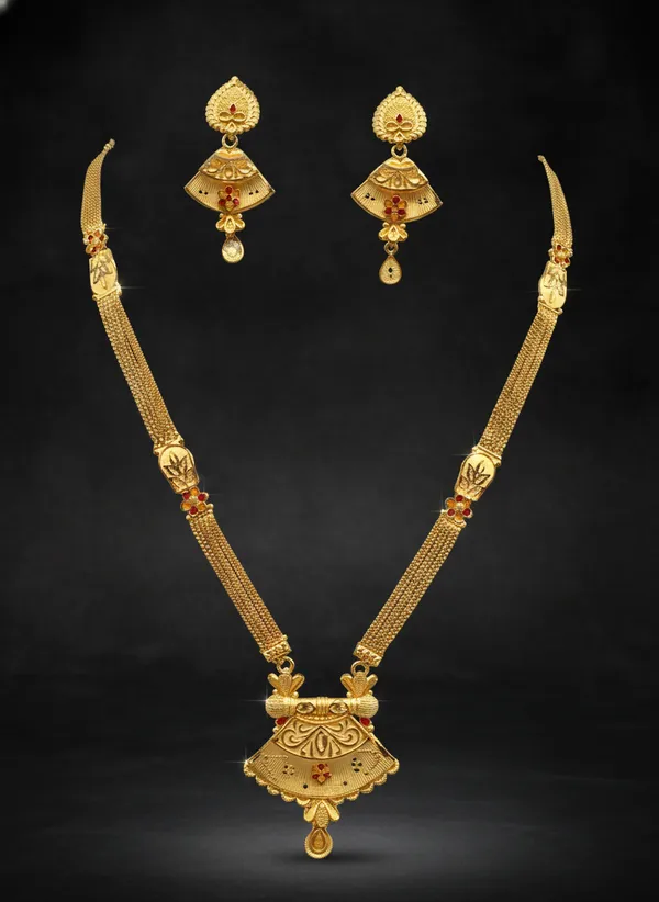 1_GM_Gold_Plated_Tirumla_long_necklace_set