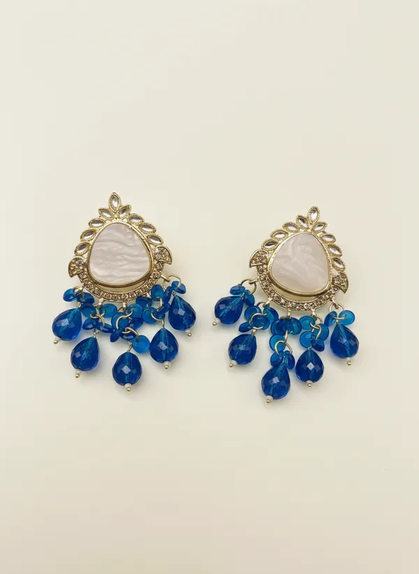 Gleaming_Royal_Blue_Drop_Kundan_Earrings