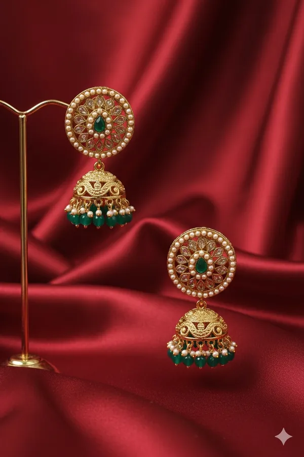 Emerald_Gold_Chokar_Kundan_Necklace_Set