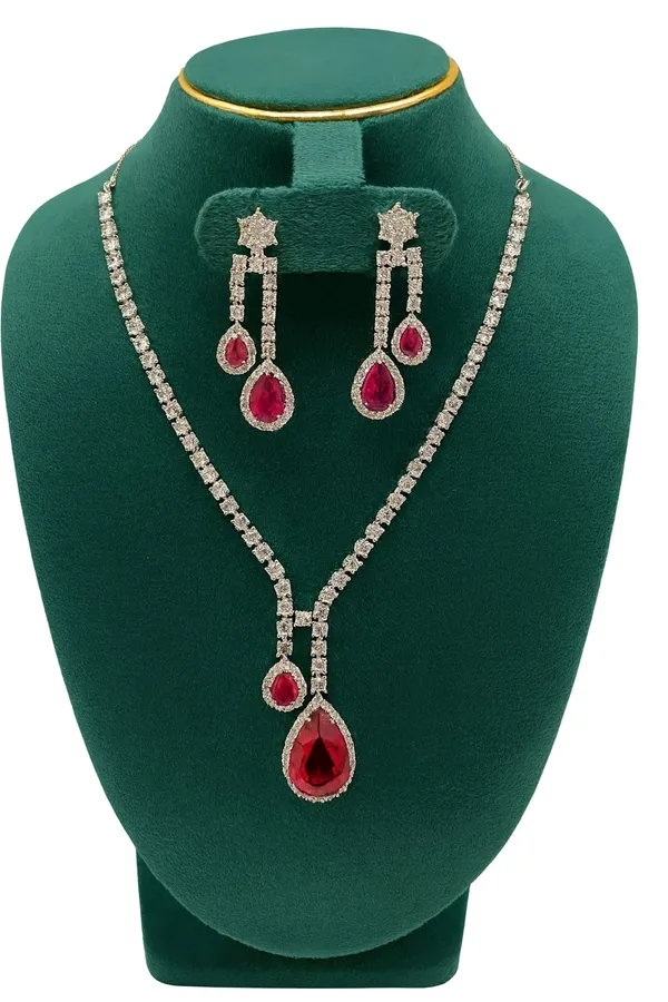 Ruby_Red_&_White_Zirconia_Studded_Necklace_Set