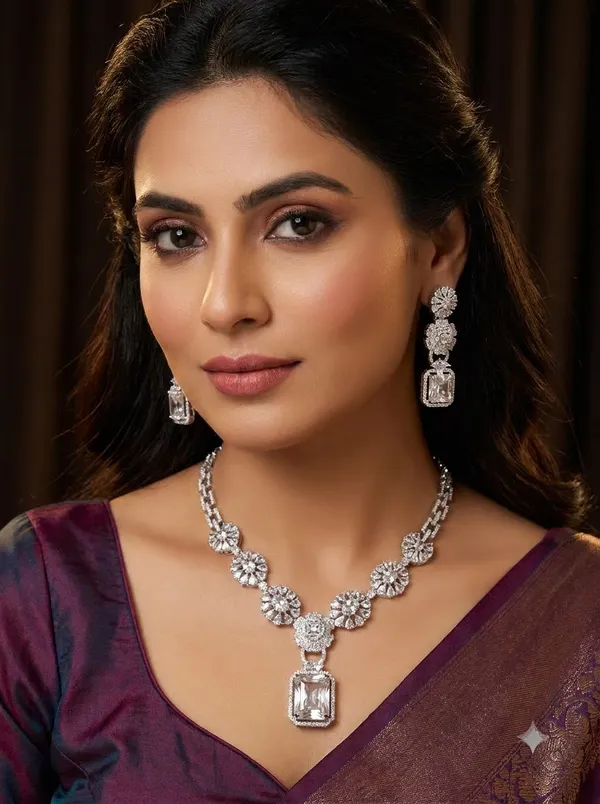 Elegent_Victorias_American_Diamond_AD_necklace_set