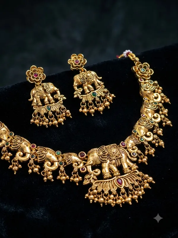 Ganesha_Heritage_Golden_Plated_Necklace_Set