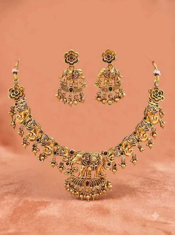 Ganesha_Heritage_Golden_Plated_Necklace_Set