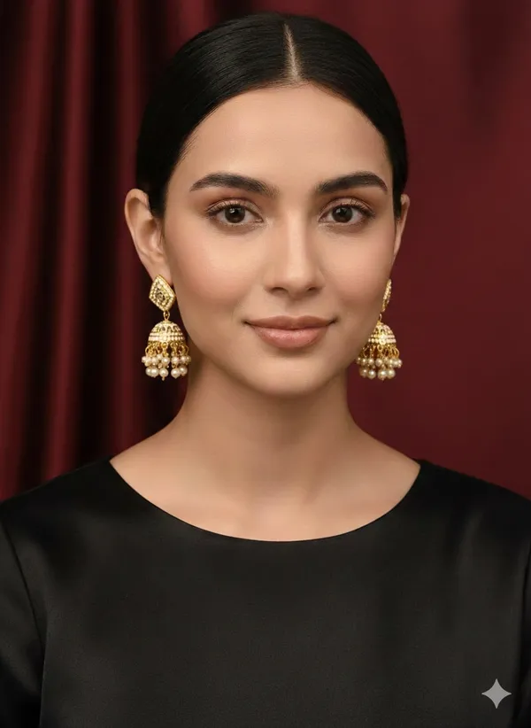 Golden_CZ_kundan_studd_jhumka
