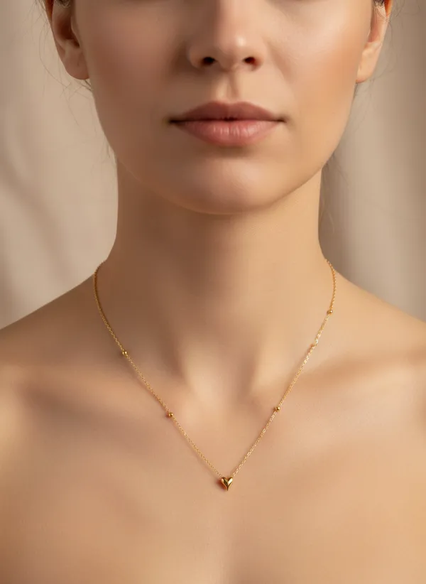Heart_Round_gold_studd_Anti_Tarnish_chain