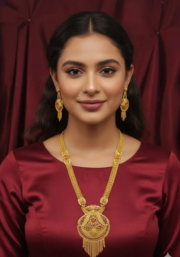 Intricate_Gold_Plated_Necklace_Raani_Haar_And_Earring_Set