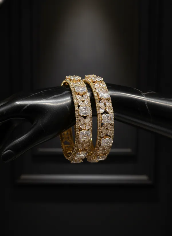 Kohinoor_Leaf_Premium_Zircona_American_Diamond_Bangles