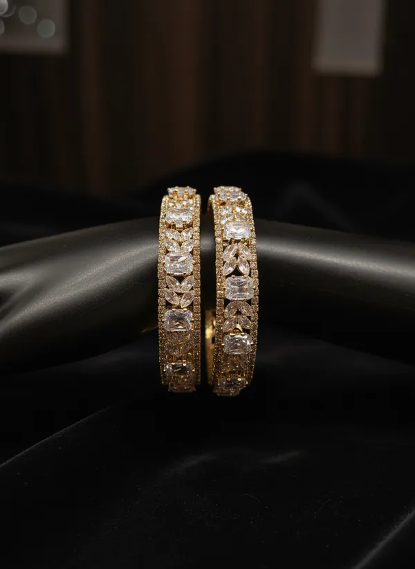 Kohinoor_Leaf_Premium_Zircona_American_Diamond_Bangles