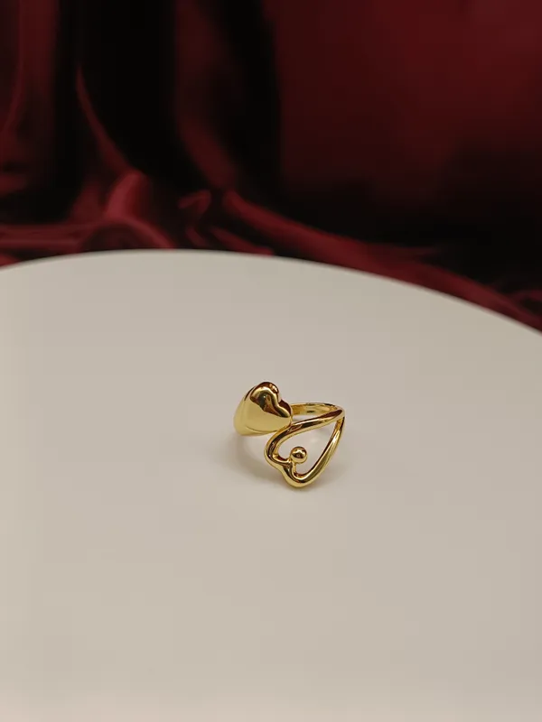 Heart_Voguish_18K_Gold-Plated_Abstract_Openable_Finger_Anti_Tarnish_Ring