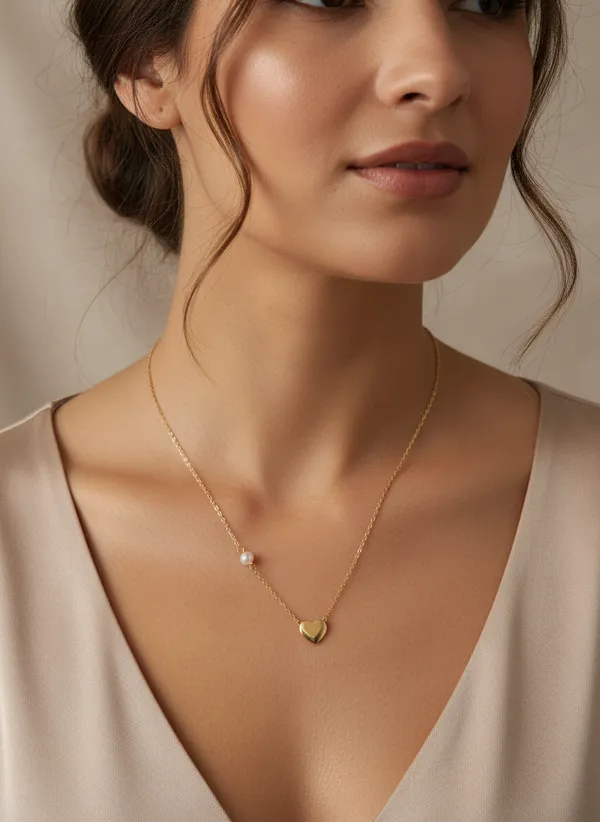 Parot_pearl_Heart_Anti_Tarnish_Necklace_Chain