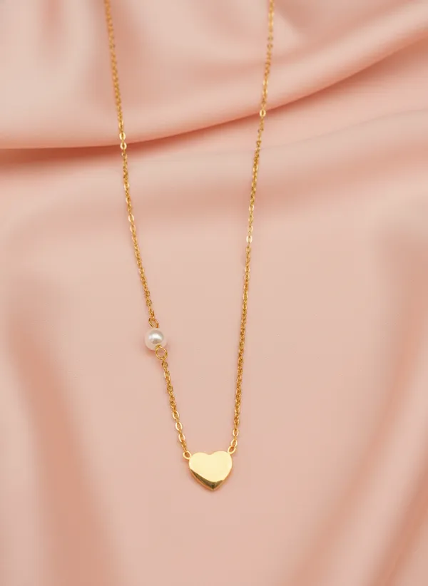 Parot_pearl_Heart_Anti_Tarnish_Necklace_Chain