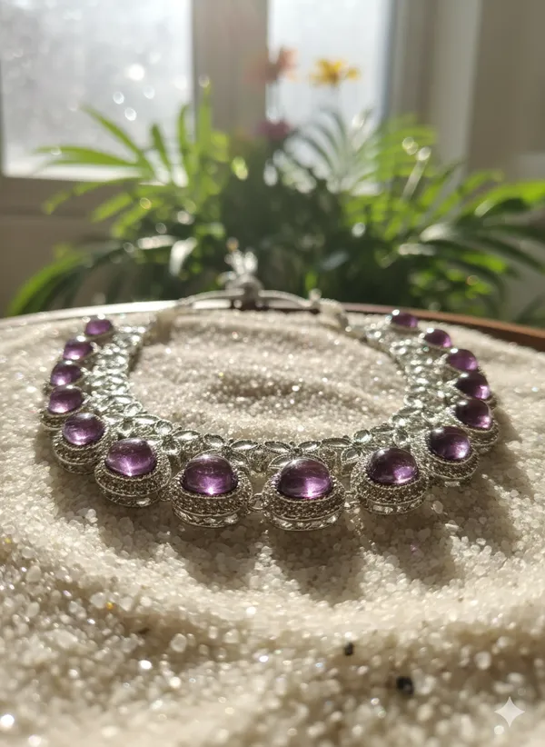 Purple_Oval_gem_studded_kundan_necklace_set