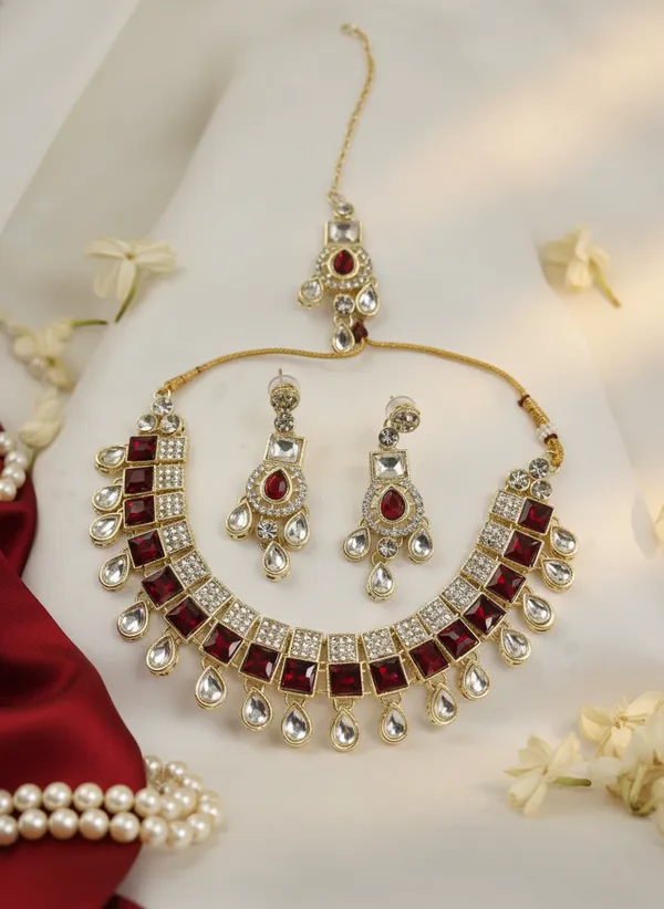 Red_Cubic_Kundan_Necklace_Set