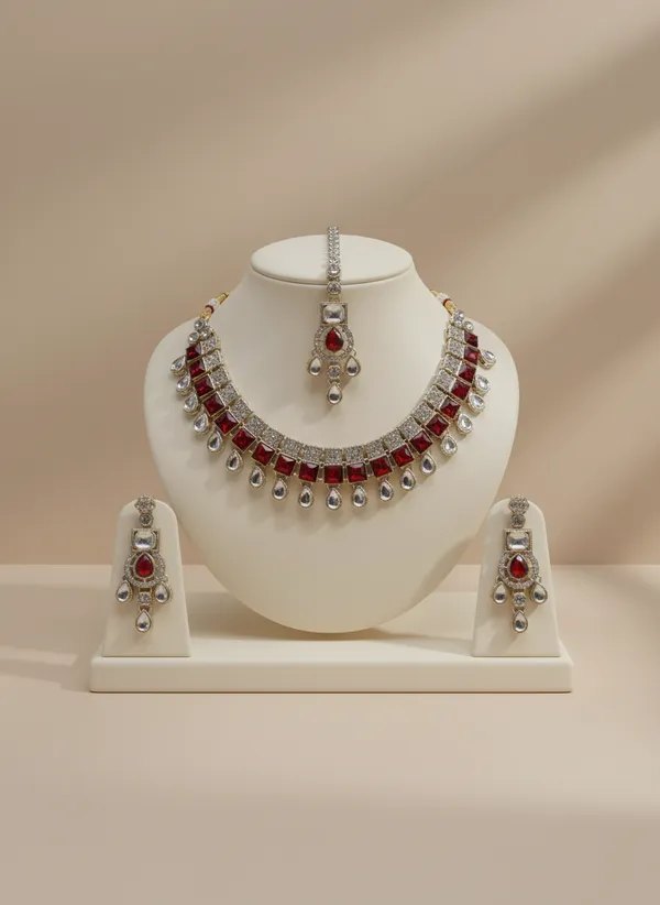 Red_Cubic_Kundan_Necklace_Set