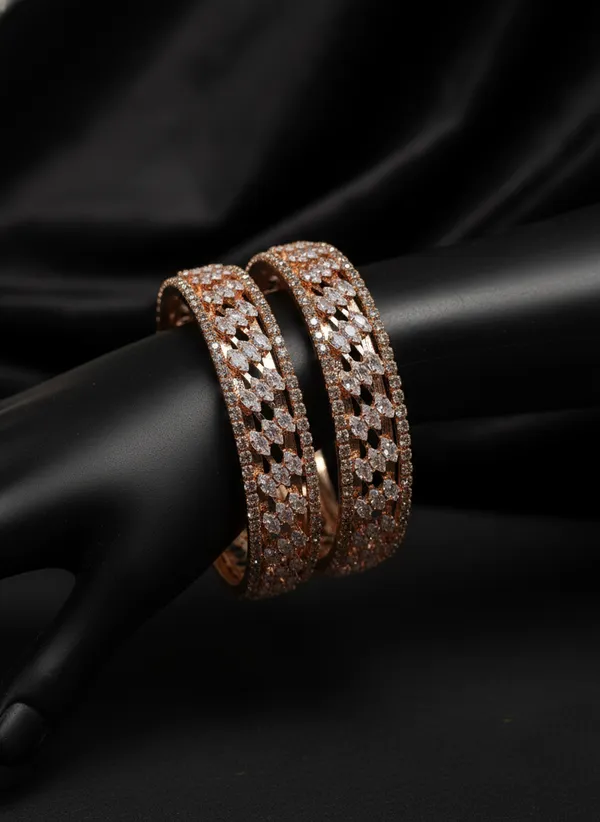 Rose_Gold_Leaf_white_American_Diamond_Zircona_Shine_Bangles