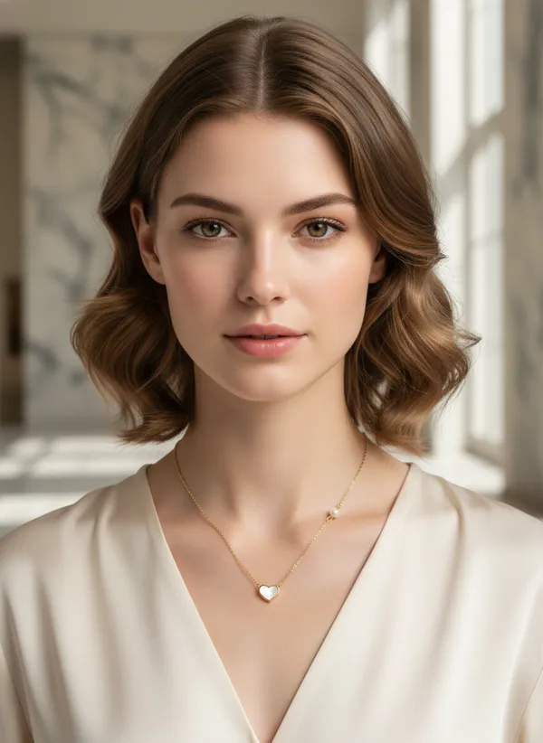 white_Heart_pearl_Anti_Tarnish_Chain
