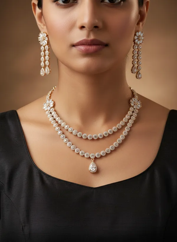 Victorian_layered_style_American_Diamond_Necklace_set