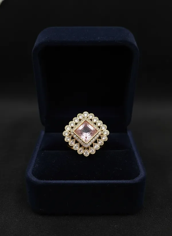 Light_Pink_Studd_Cubic_Kundan_Ring