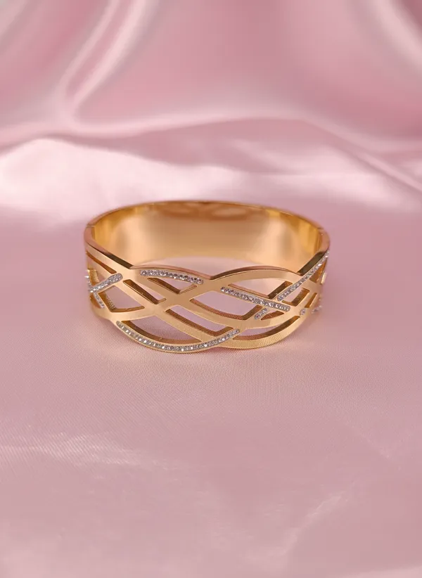 Catlier_gold_Diamond_studd_Anti_Tarnish_Bracelet
