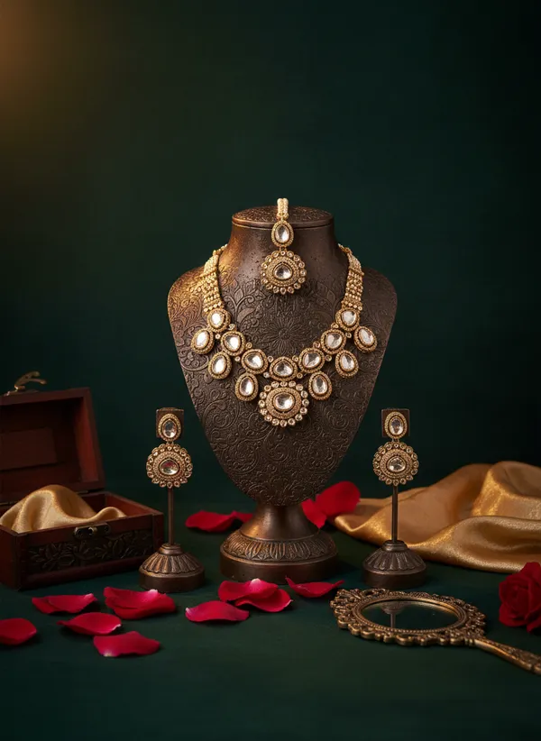 Golden_White_Harmony_Kundan_Necklace_Set