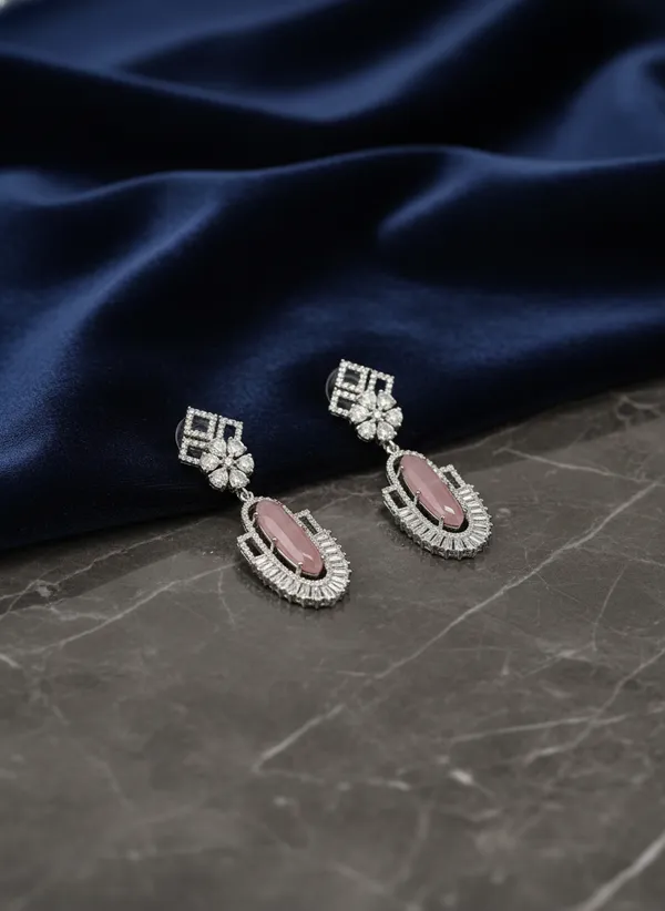 Pink_Cubic_Victorian_American_Diamond_Zirconia_Earings
