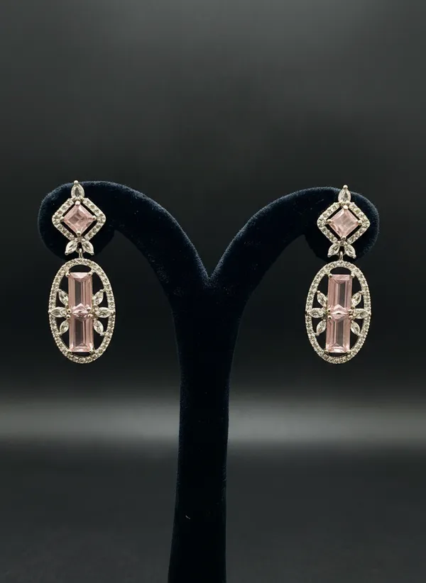 Pink_Cubic_Victorian_American_Diamond_Zirconia_Earings