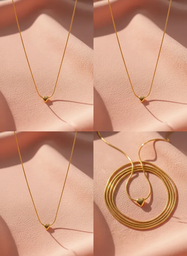 Heart_moise_studd_Anti_tarnish_chain