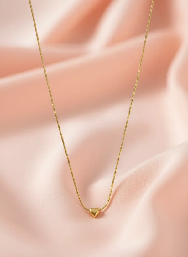 Heart_moise_studd_Anti_tarnish_chain