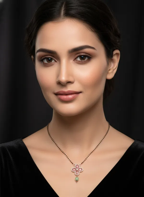 Pink_Pastle_Green_Diana_CZ_Mangalsutra