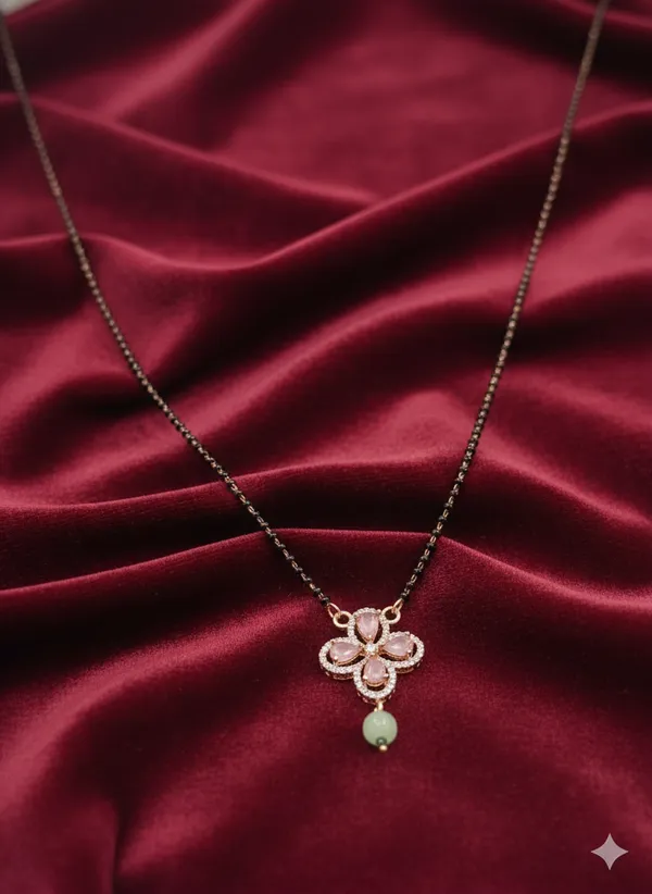 Pink_Pastle_Green_Diana_CZ_Mangalsutra