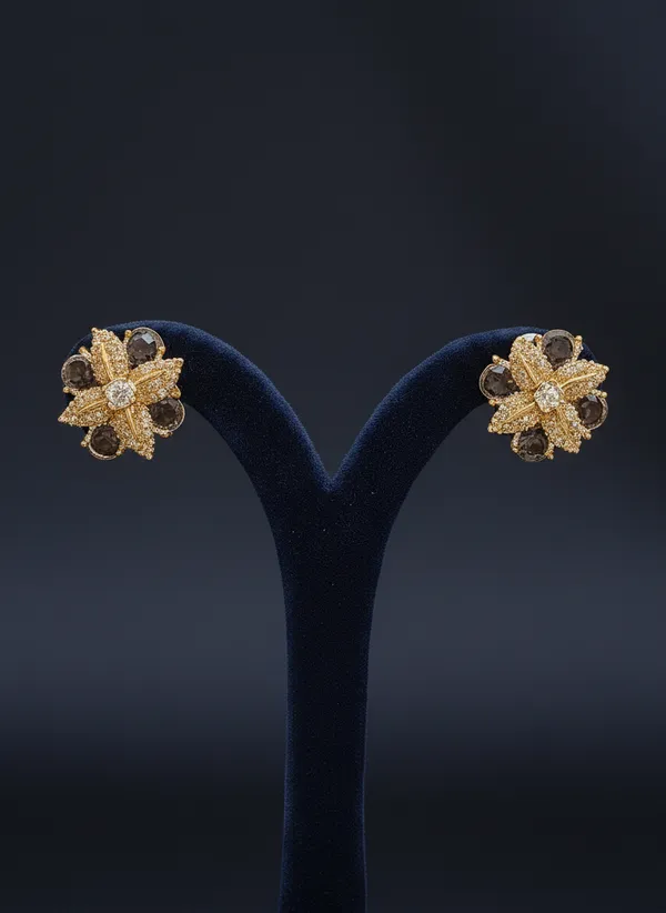 Gold_White_American_Diamonds_Studds