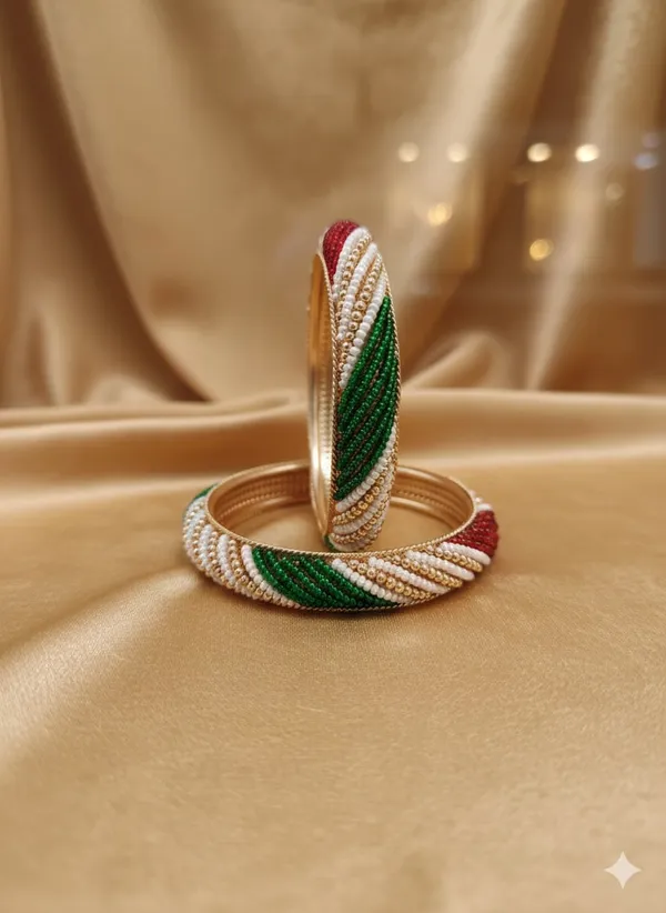 Red_Green_White_Pearl_Studd_Kundan_Bangles