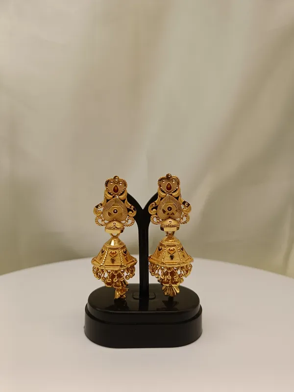 Vaishnav_Gold_Plated_18K_Jhumka_Earings