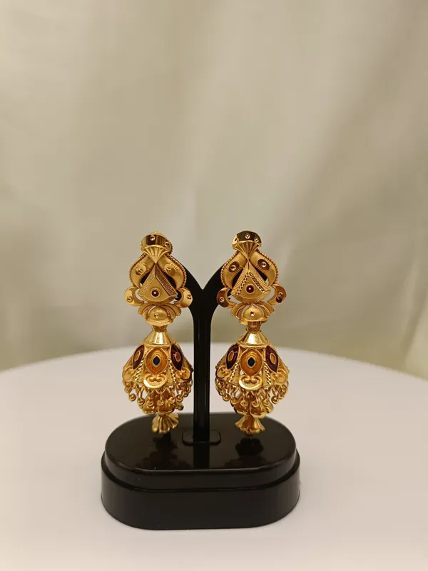 Vaishnav_Gold_Plated_18K_Jhumka_Earings