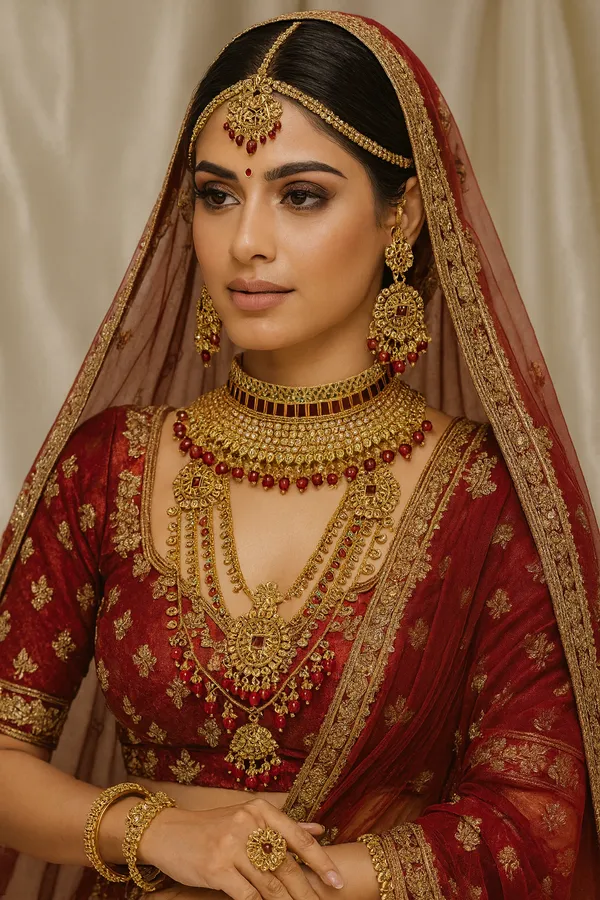 Red_Studd_Golden_Kundan_Bridal_Jewellery