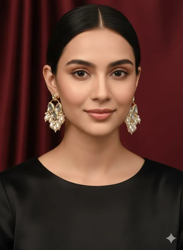 White_Pearl_Kundan_Chandbali
