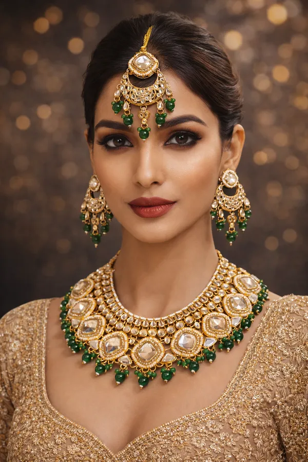 Green_Golden_Cubic_Kundan_Necklace_Bridal_Jewellery