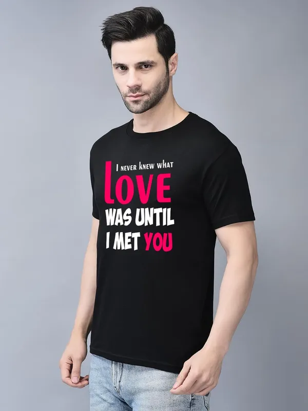 Black_Cotton_Printed_Crew_Neck_Half_Sleeve_T-Shirt_For_Men