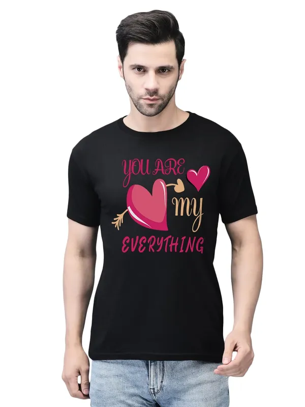 Black_Cotton_Printed_Crew_Neck_Half_Sleeve_T-Shirt_For_Men