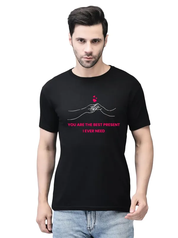 Black_Cotton_Printed_Crew_Neck_Half_Sleeve_T-Shirt_For_Men
