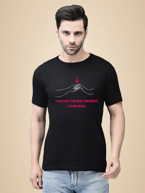 Black_Cotton_Printed_Crew_Neck_Half_Sleeve_T-Shirt_For_Men