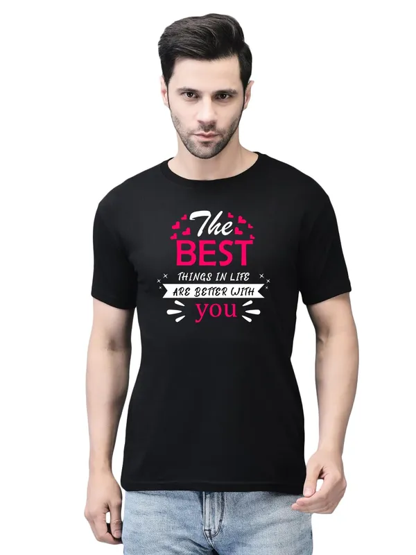 Black_Cotton_Printed_Crew_Neck_Half_Sleeve_T-Shirt_For_Men