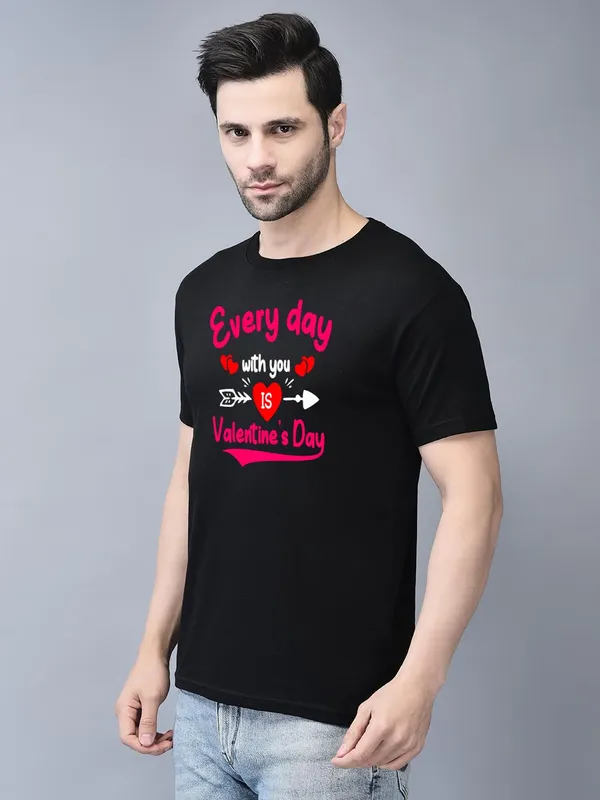 Black_Cotton_Printed_Crew_Neck_Half_Sleeve_T-Shirt_For_Men