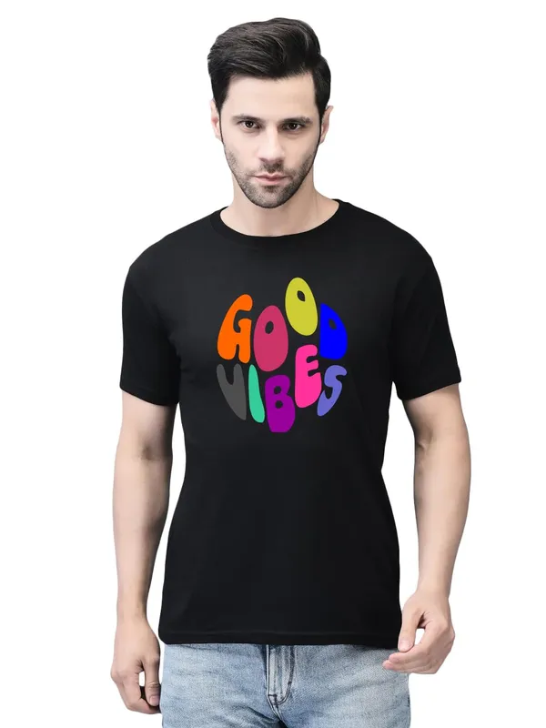 Black_Cotton_Printed_Crew_Neck_Half_Sleeve_T-Shirt_For_Men