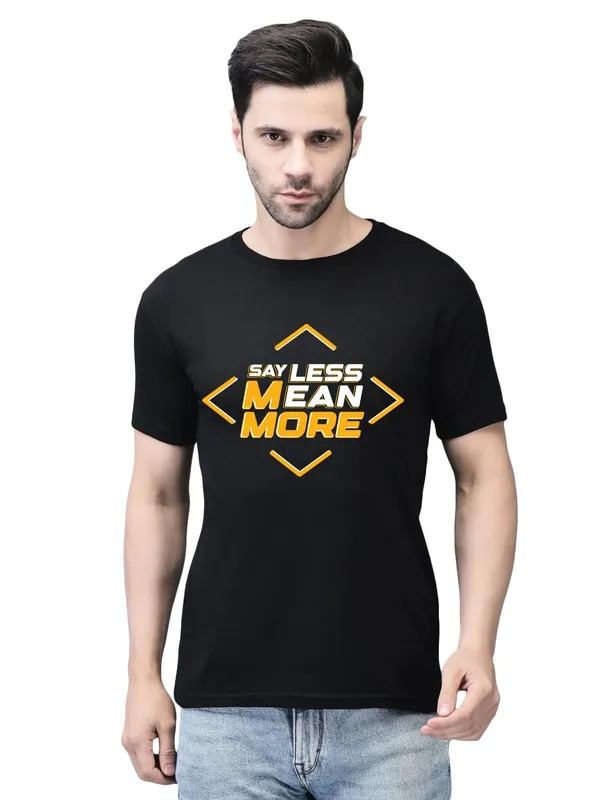 Black_Cotton_Printed_Crew_Neck_Half_Sleeve_T-Shirt_For_Men